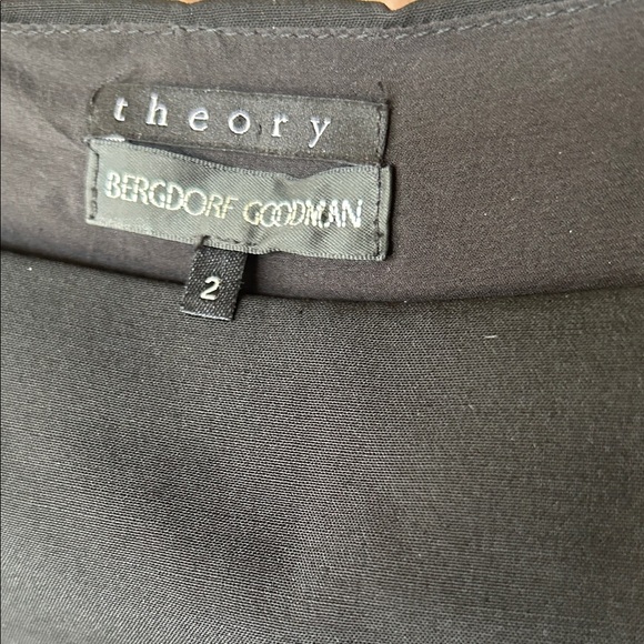 Theory - Elegant Black Cocktail Dress 2 - Picture 2 of 5